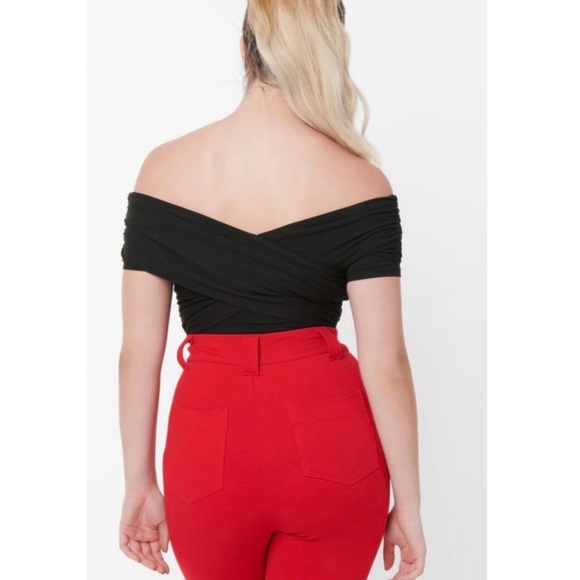 Unique Vintage - Offshoulder Daydreamer Bodysuit - Picture 4 of 10